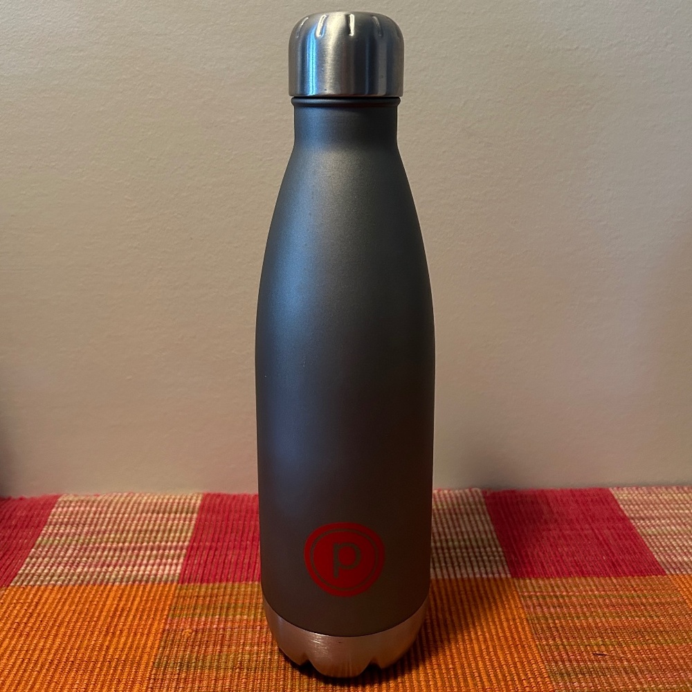 Pure Barre Water Bottle - Stainless w/ Circle P